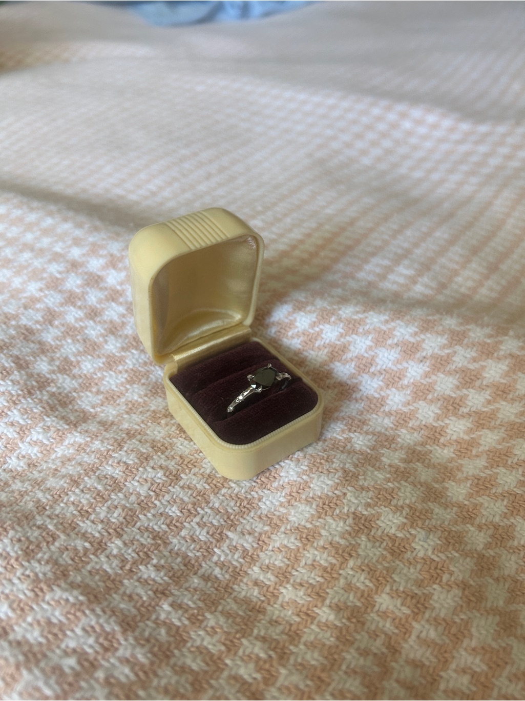 136 Ct Custom Lab Grown Black Diamond Ring In Platinum